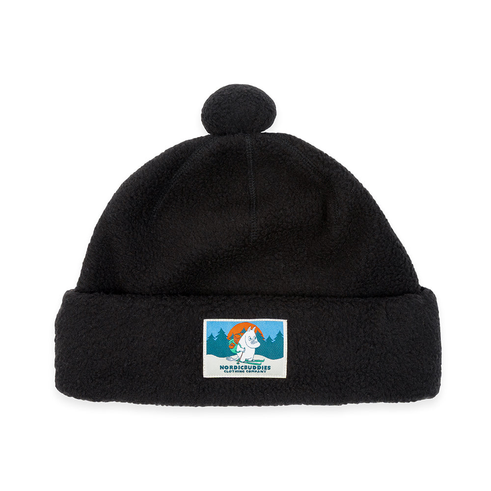 Moomintroll Fleece Beanie Black