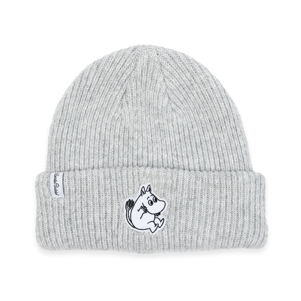 Moomintroll Felt Patch Kids Beanie Grey
