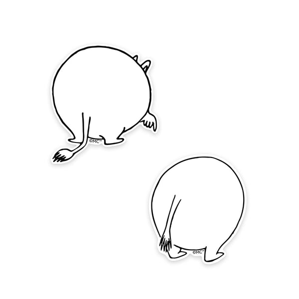 Moomintroll's Butt XL Stickers 2 pcs - The Official Moomin Shop ...