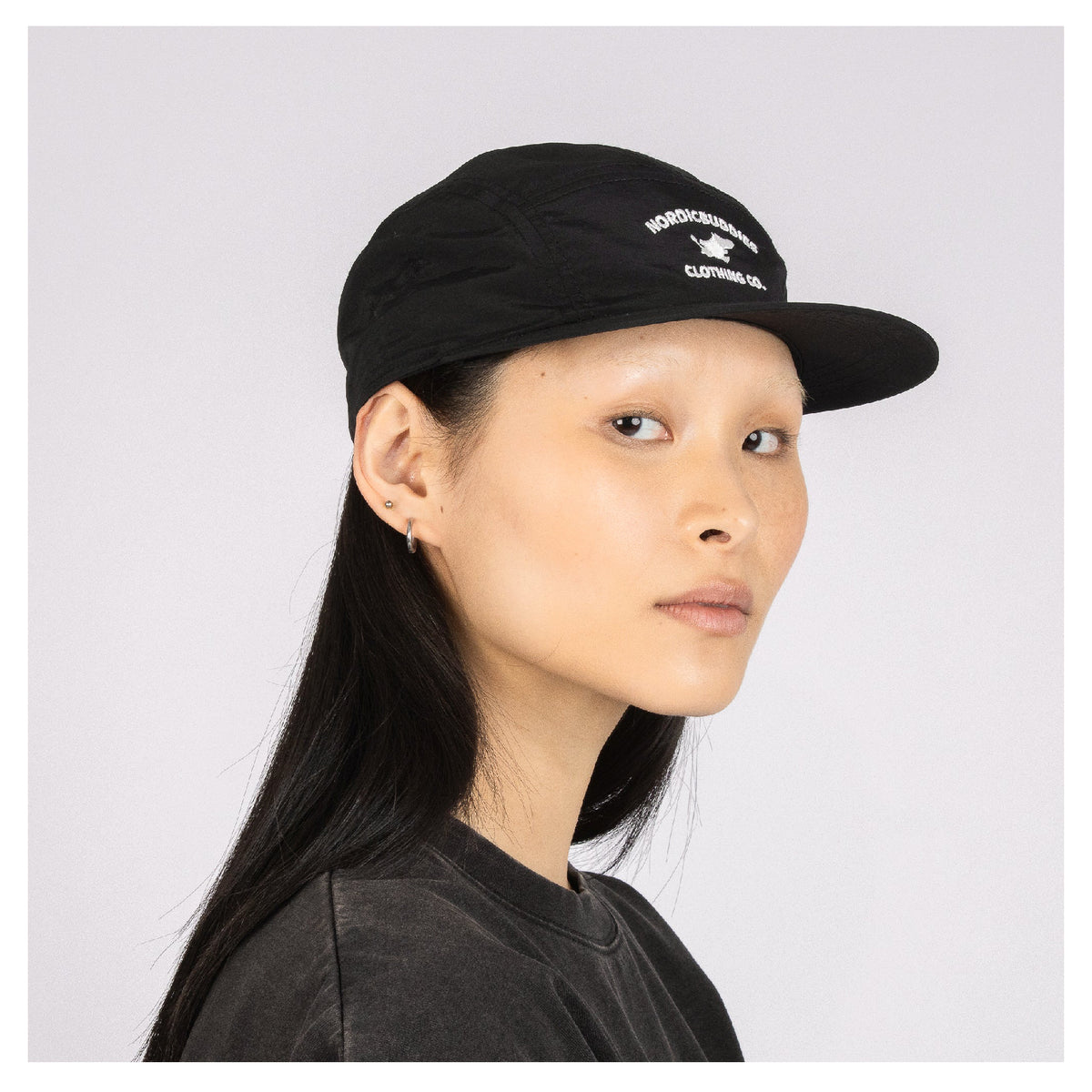 Cap Adult Moomintroll Black Nylon
