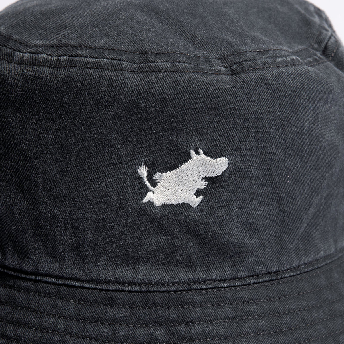 Bucket Hat Adult Moomintroll Washed Denim Black