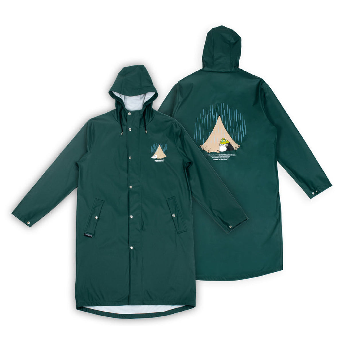 Moomin Adventure Rain Coat Green