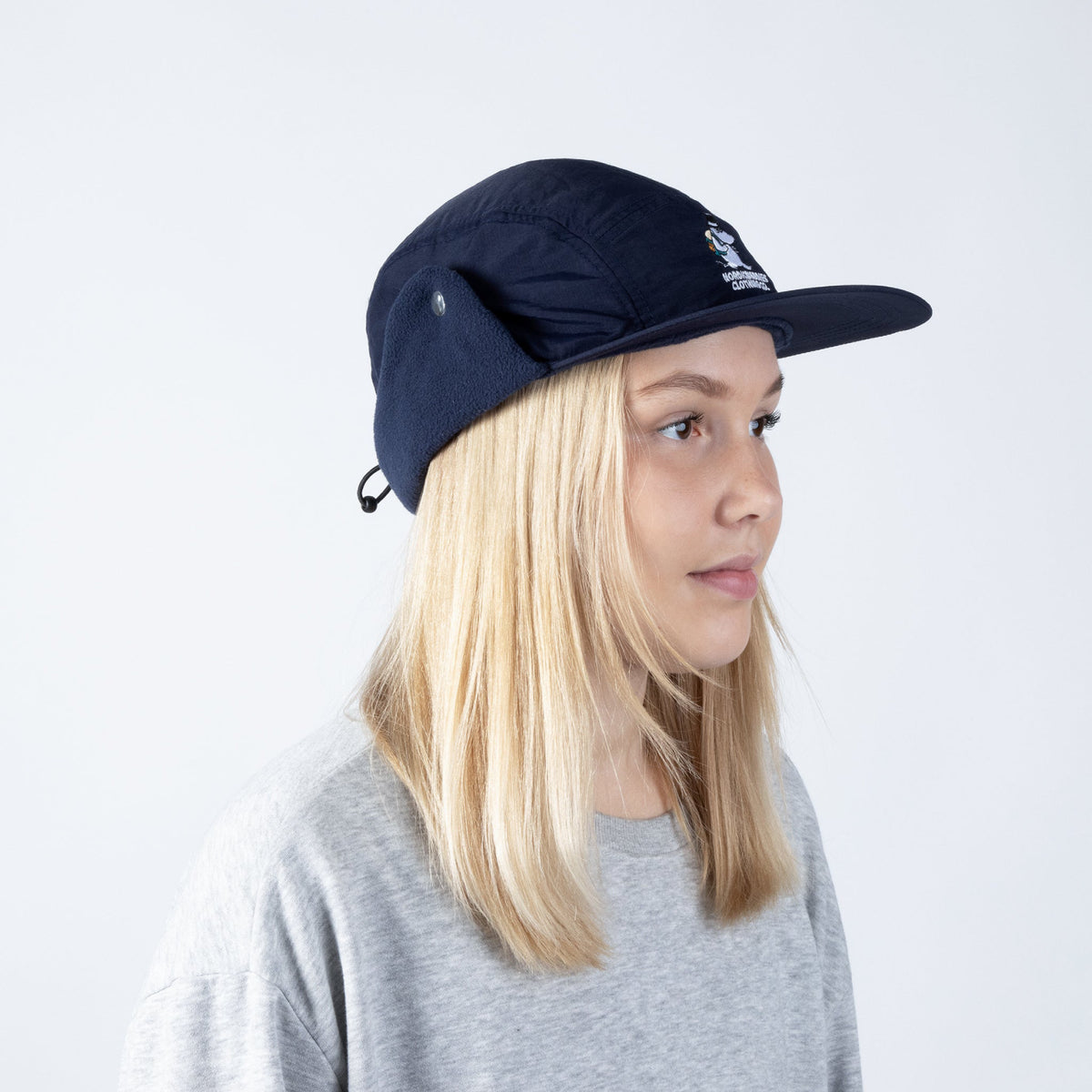 Moominpappa Nylon Cap With Ear Warmer
