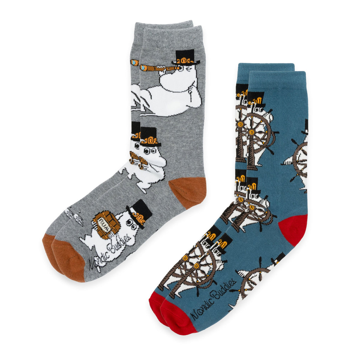 Moominpappa Socks 40-45 Gift Box 2 pcs