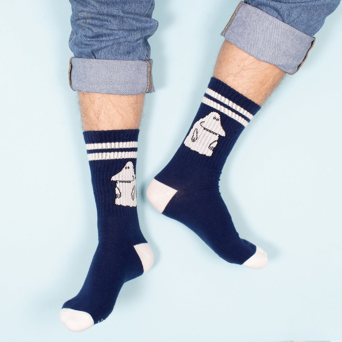 Moomin Socks Groke Retro Blue