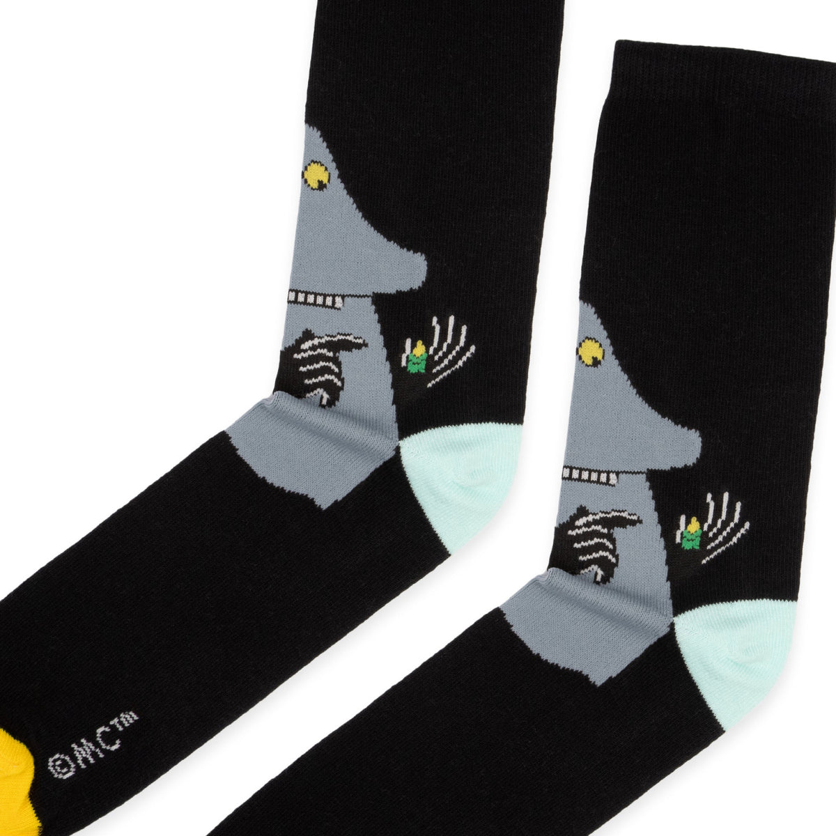 Moomin Socks The Groke Black/Yellow/Turquoise