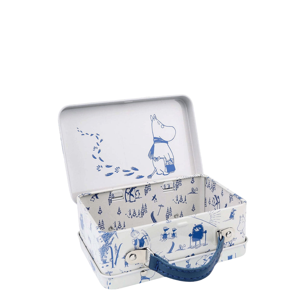 Moomin Small Tin Suitcase Blue