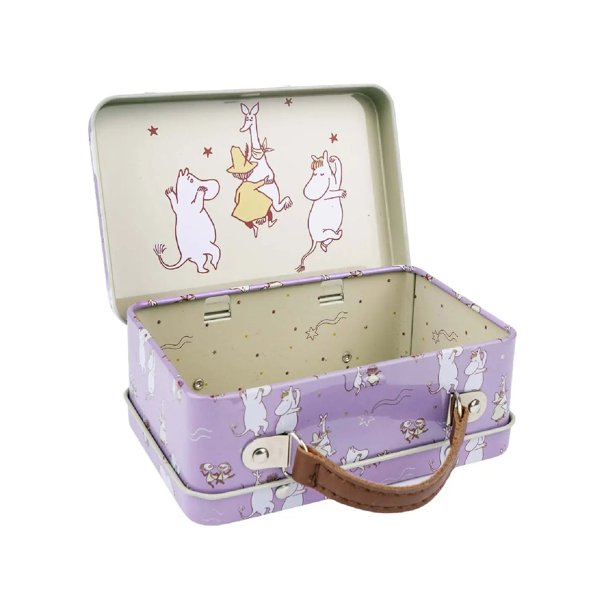 Moomin Small Tin Suitcase Lilac