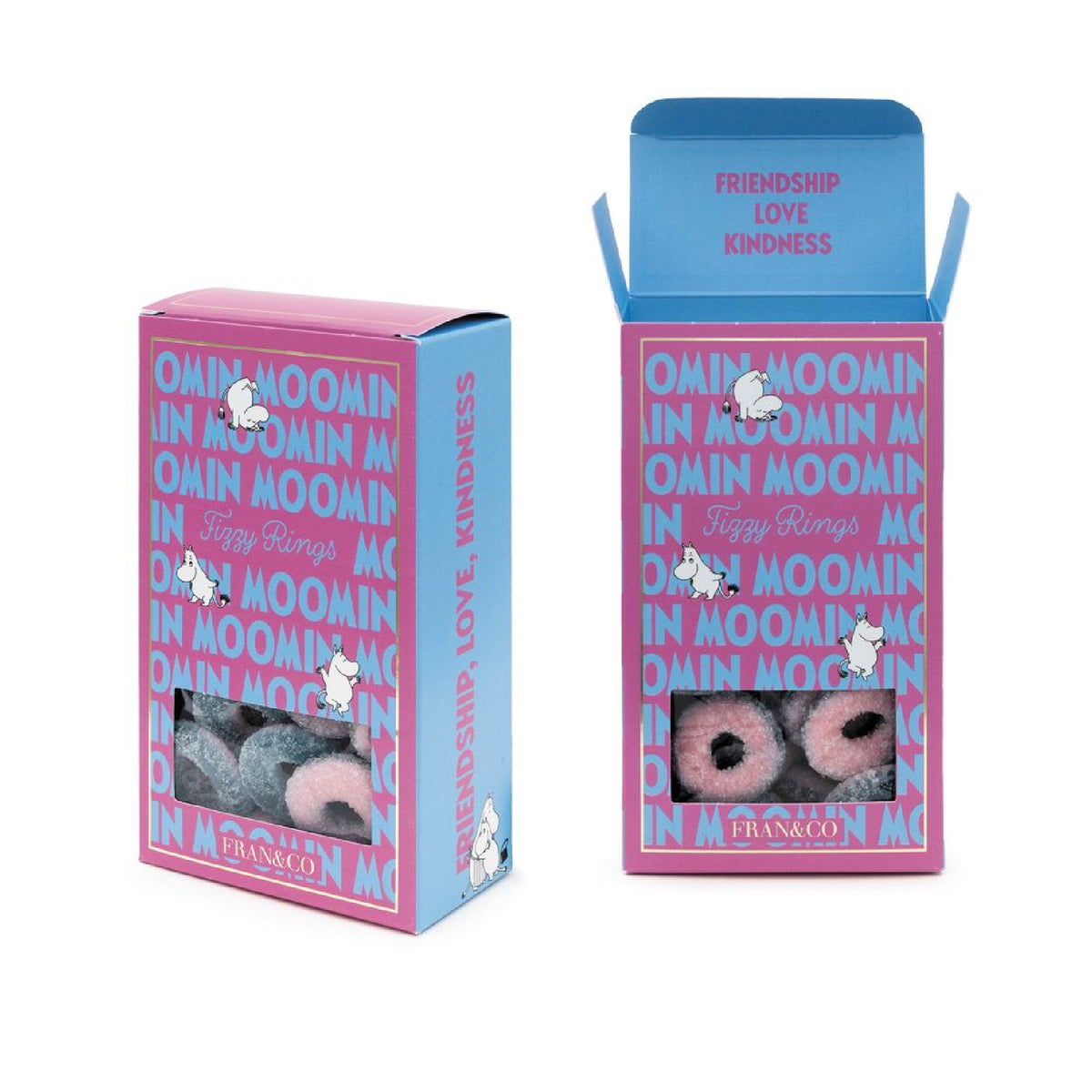 Moomin Fizzy Rings 140 g