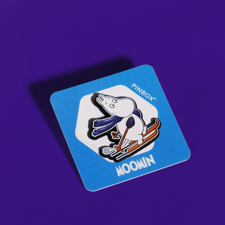 Moomintroll Skiing Pin