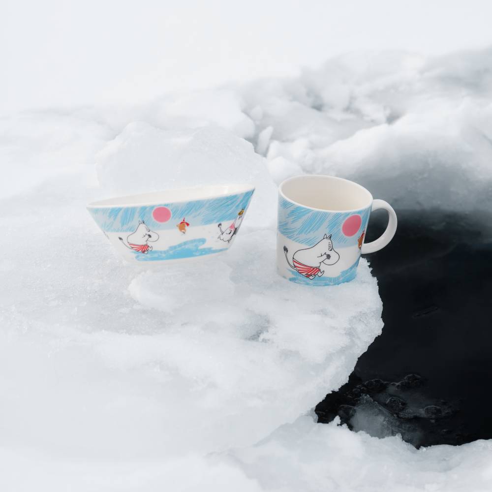 Moomin Ice Swimming Mug & Bowl Bundle