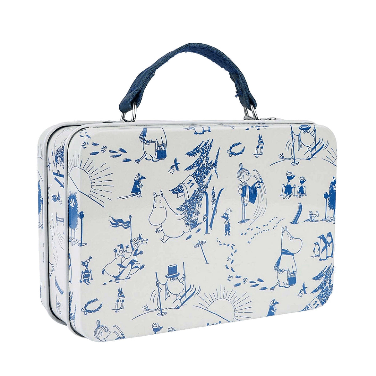 Moomin Small Tin Suitcase Blue