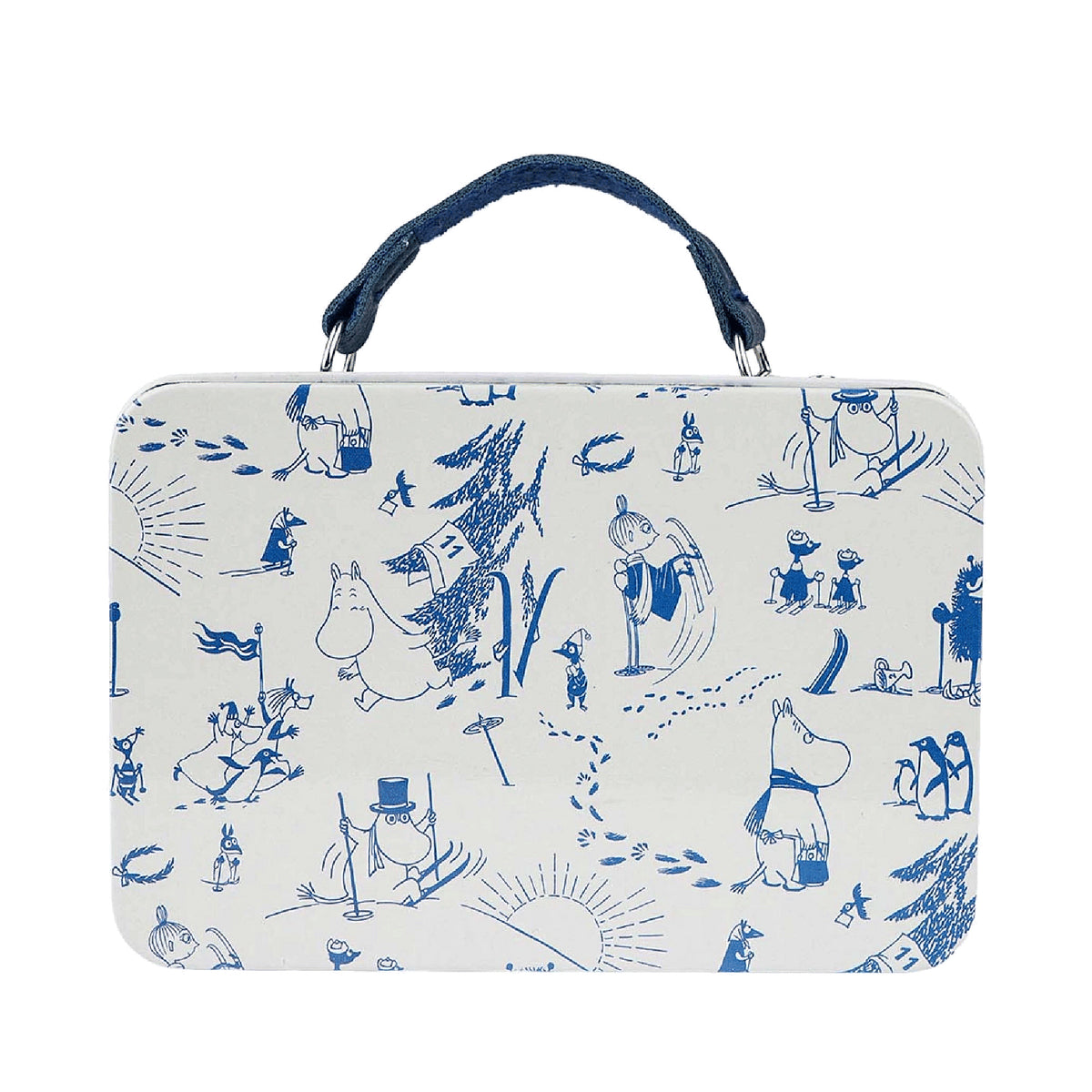 Moomin Small Tin Suitcase Blue