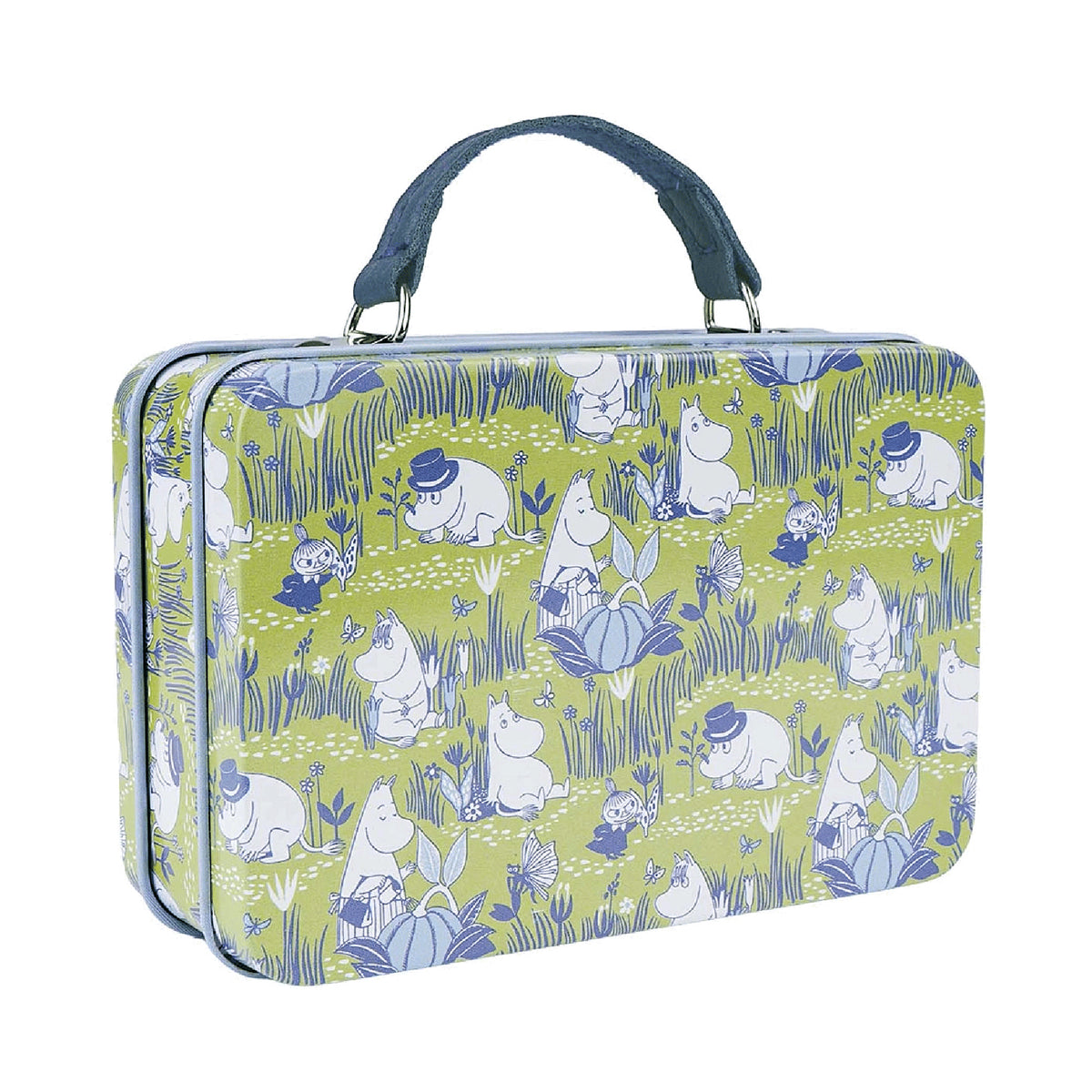 Moomin Small Tin Suitcase Green