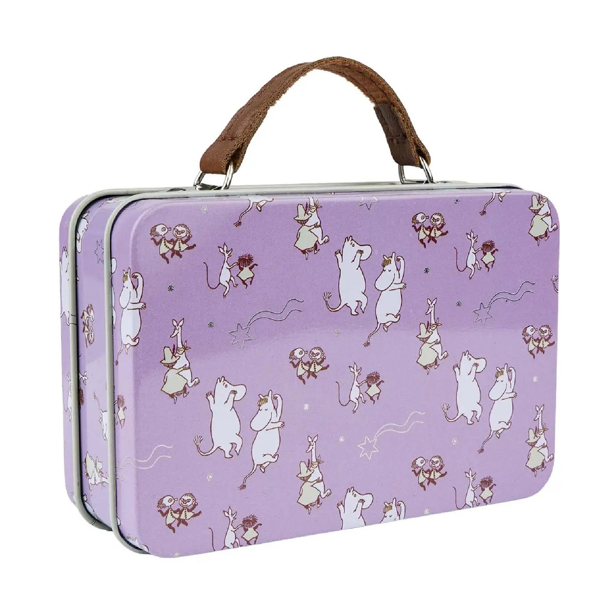 Moomin Small Tin Suitcase Lilac