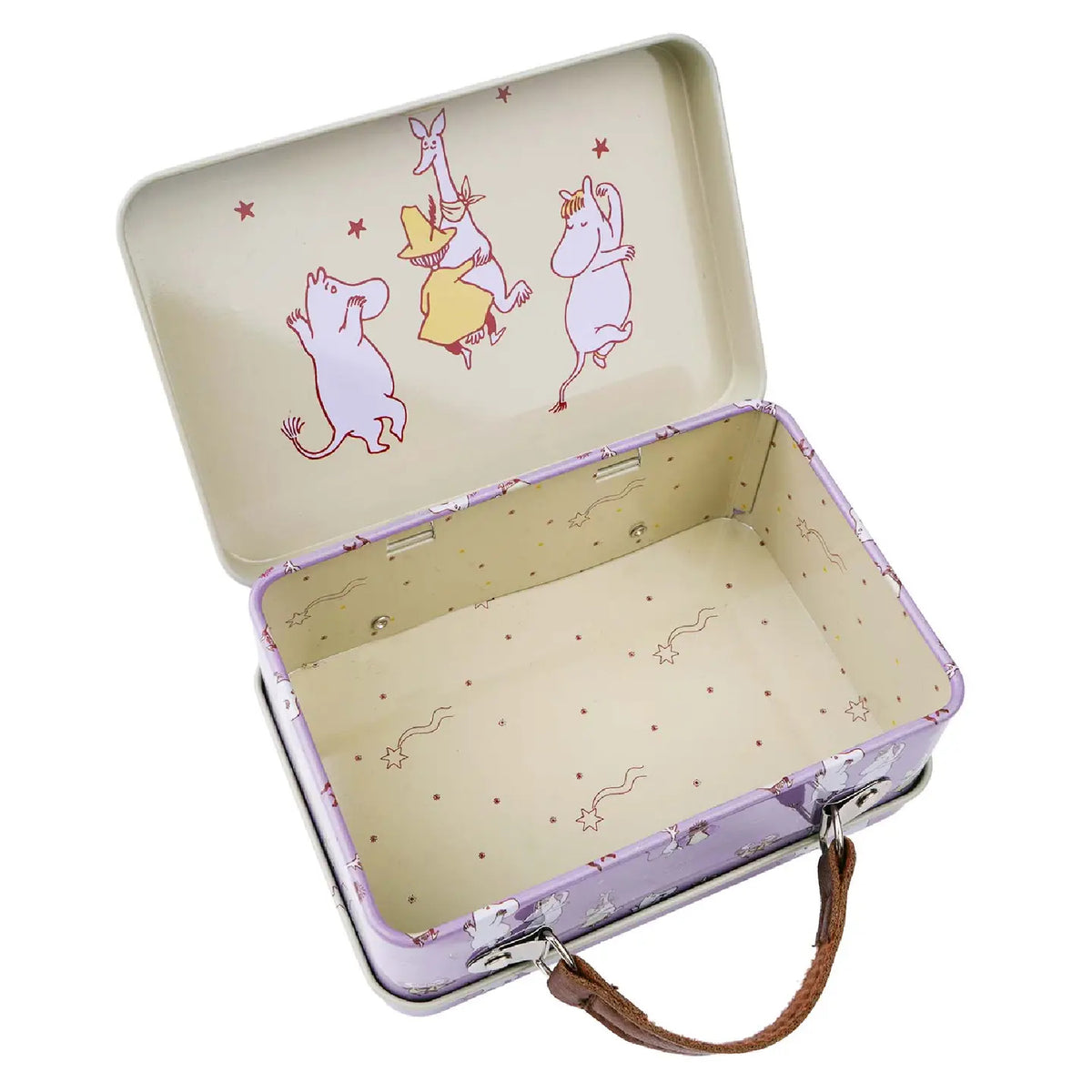 Moomin Small Tin Suitcase Lilac