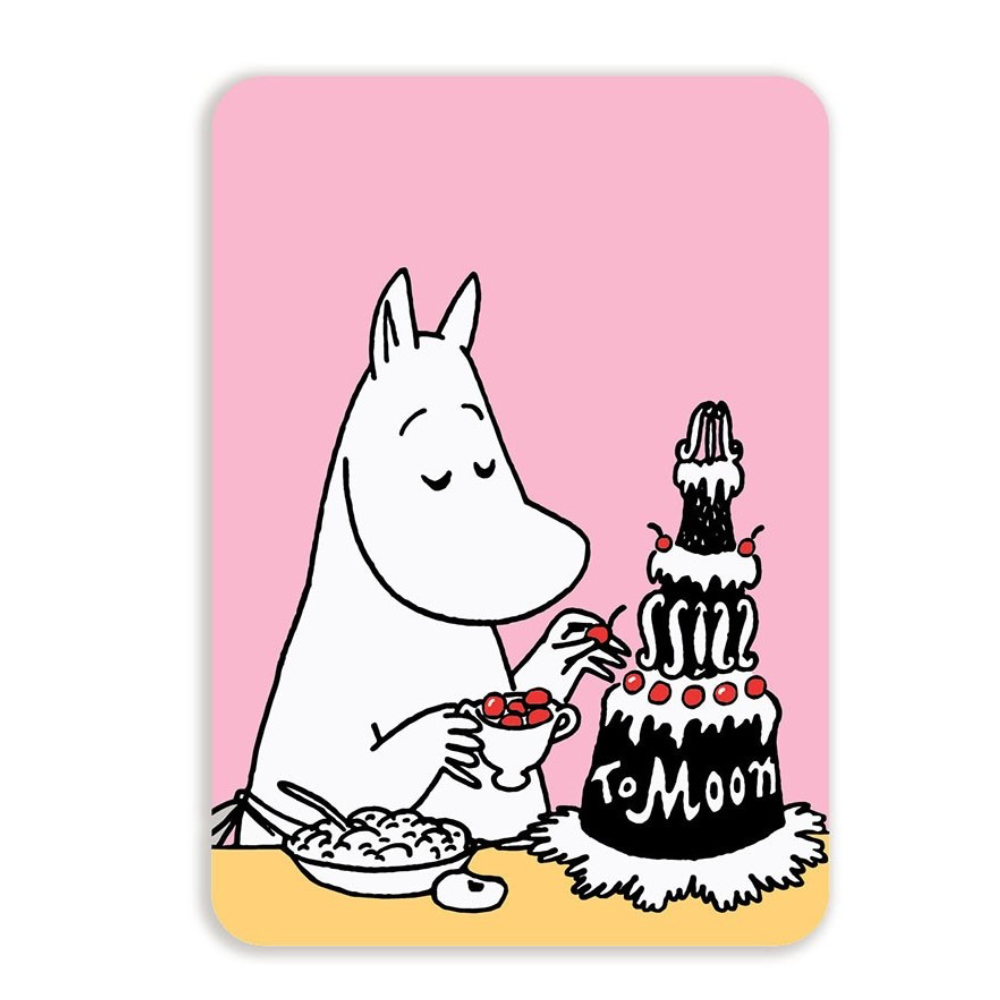 Moomin Postcard Moominmamma And Cake