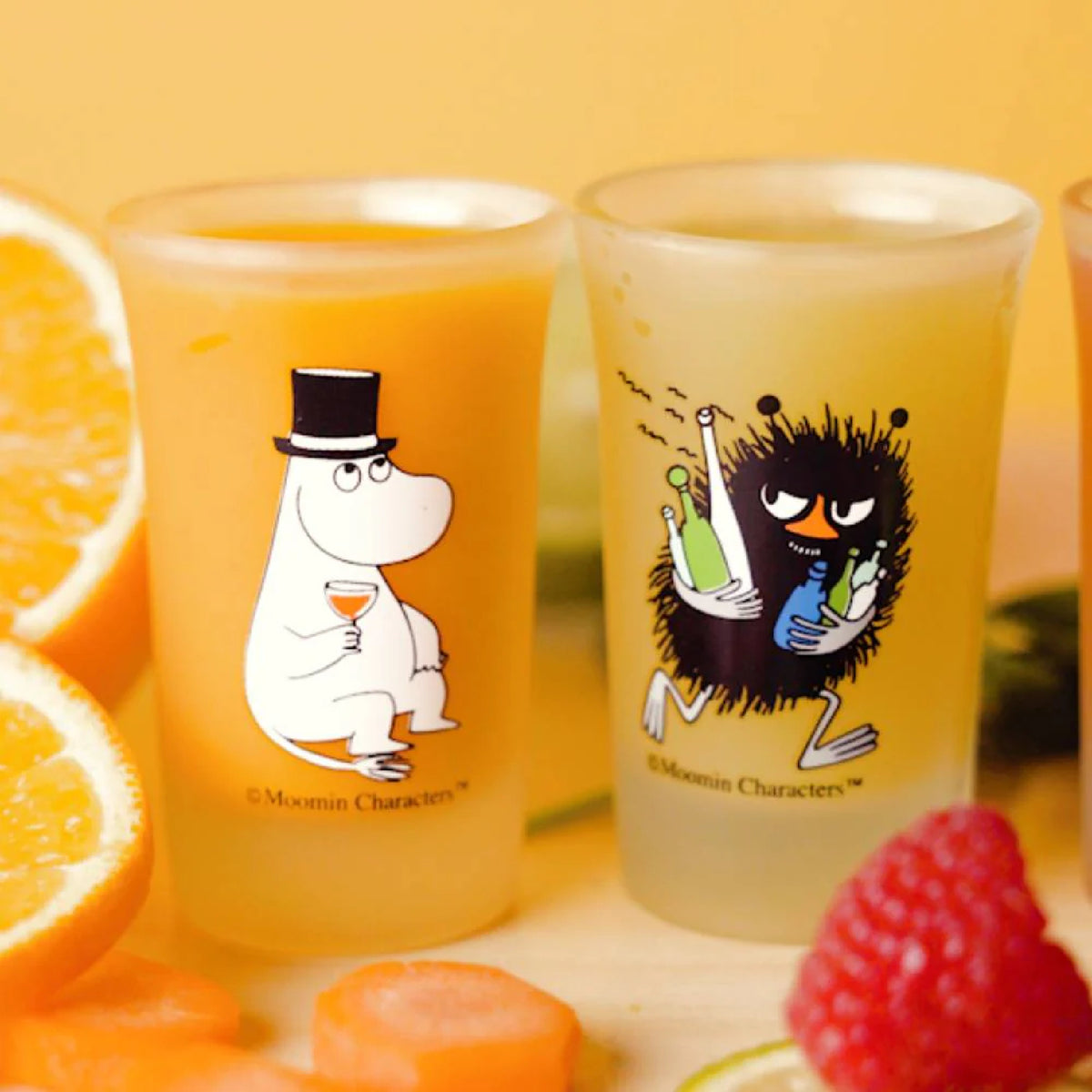 Moominpappa &amp; Stinky Mini Glass 5 cl 2-set