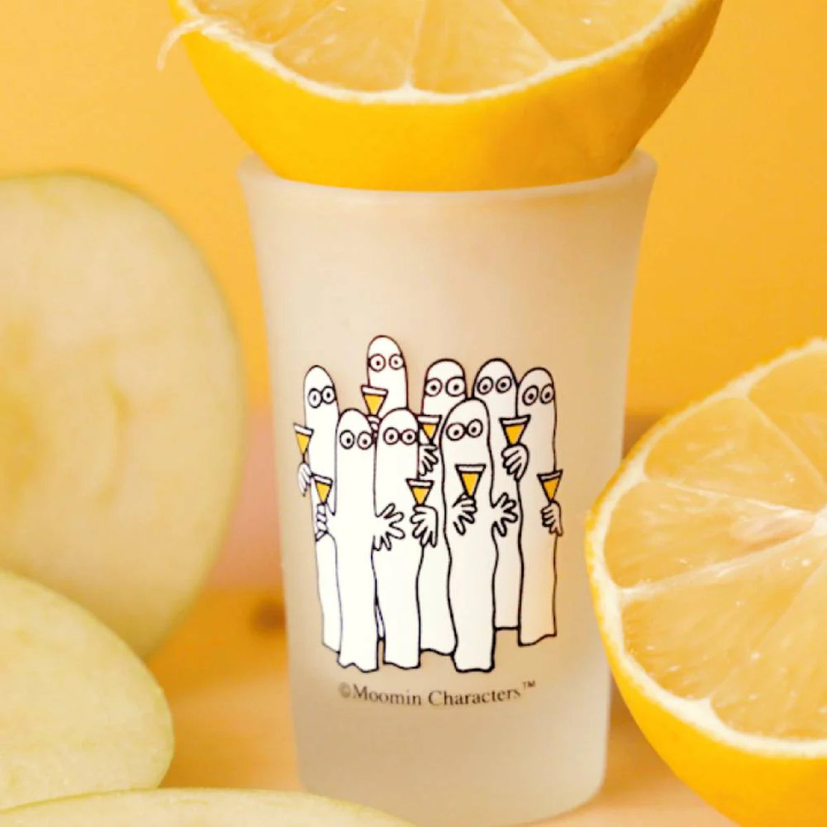 Moomintroll &amp; Snorkmaiden &amp; Hattifatteners Mini Glass 5 cl 2-set