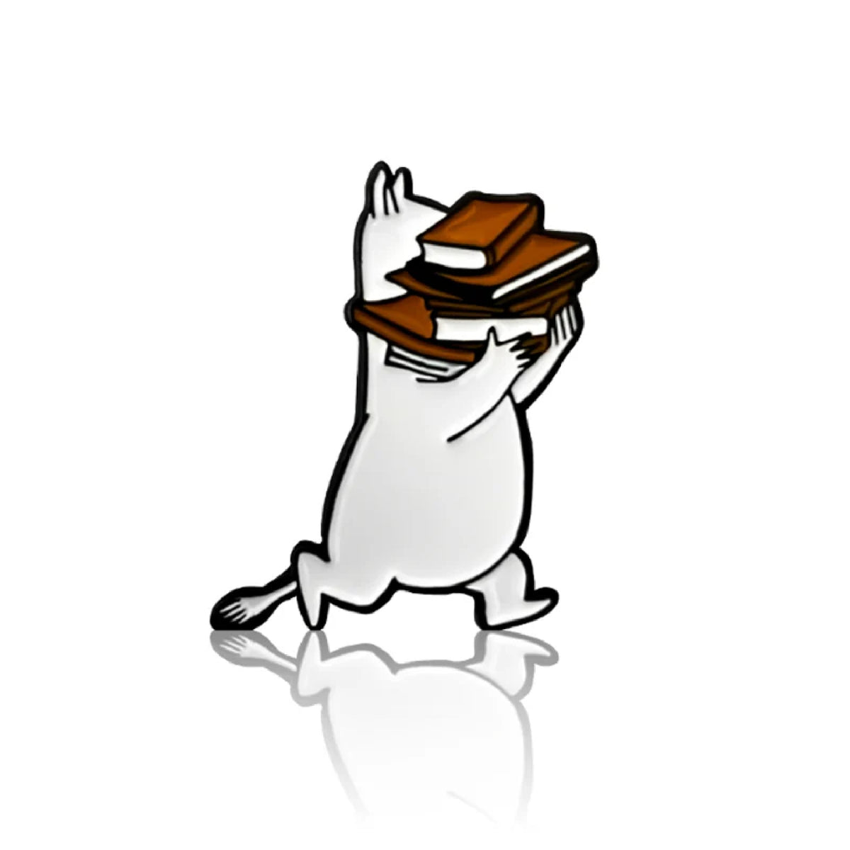 Moomintroll With Books Pin