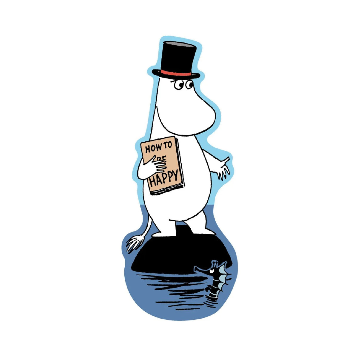 Bookmark Moominpappa Reading