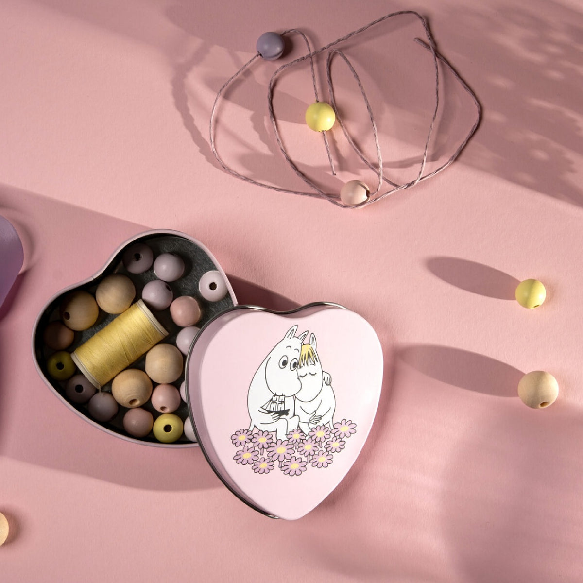 Moomin Heart Shaped Tin Together 10 x 10 cm