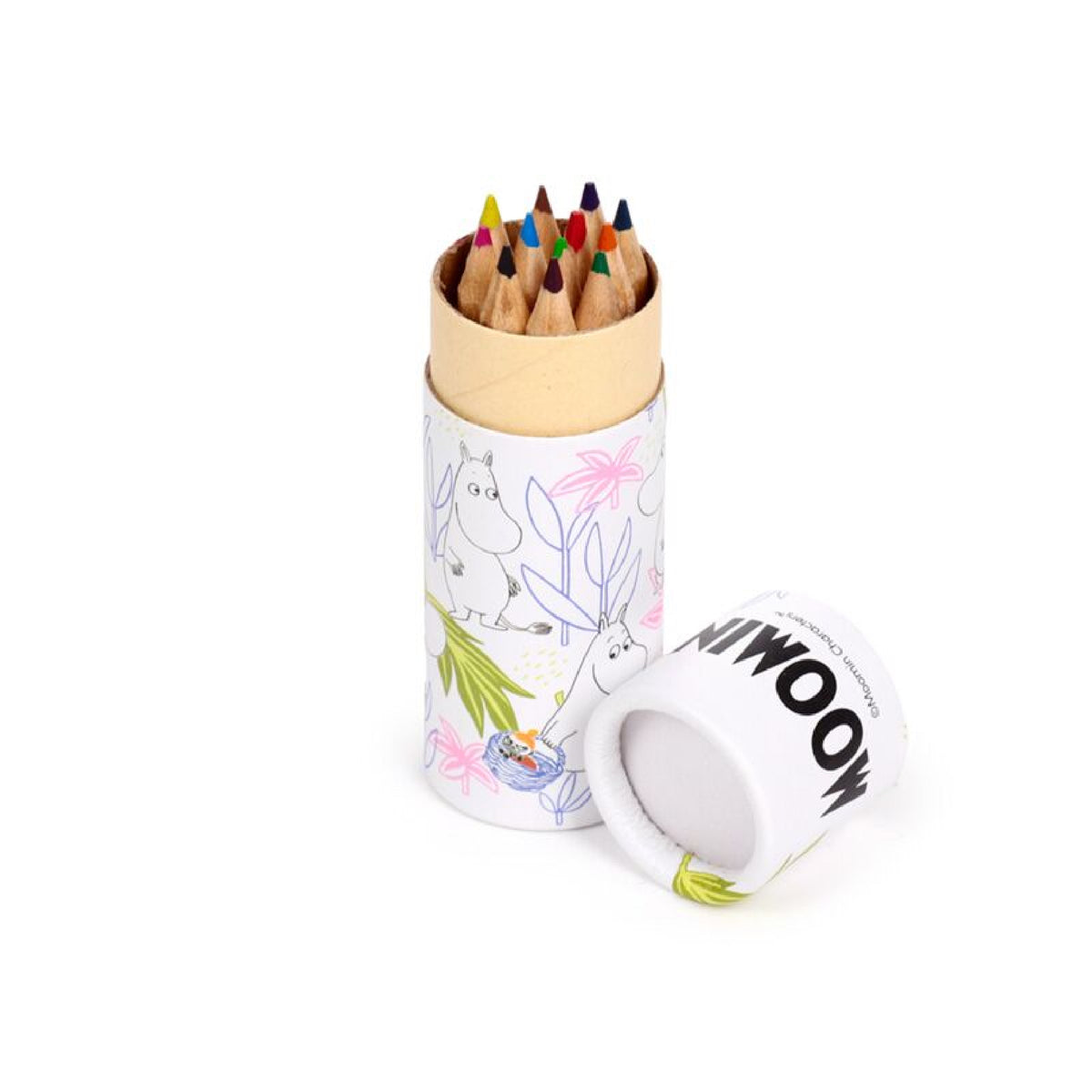 Moomin Pencil Pot with 12 Colouring Pencils