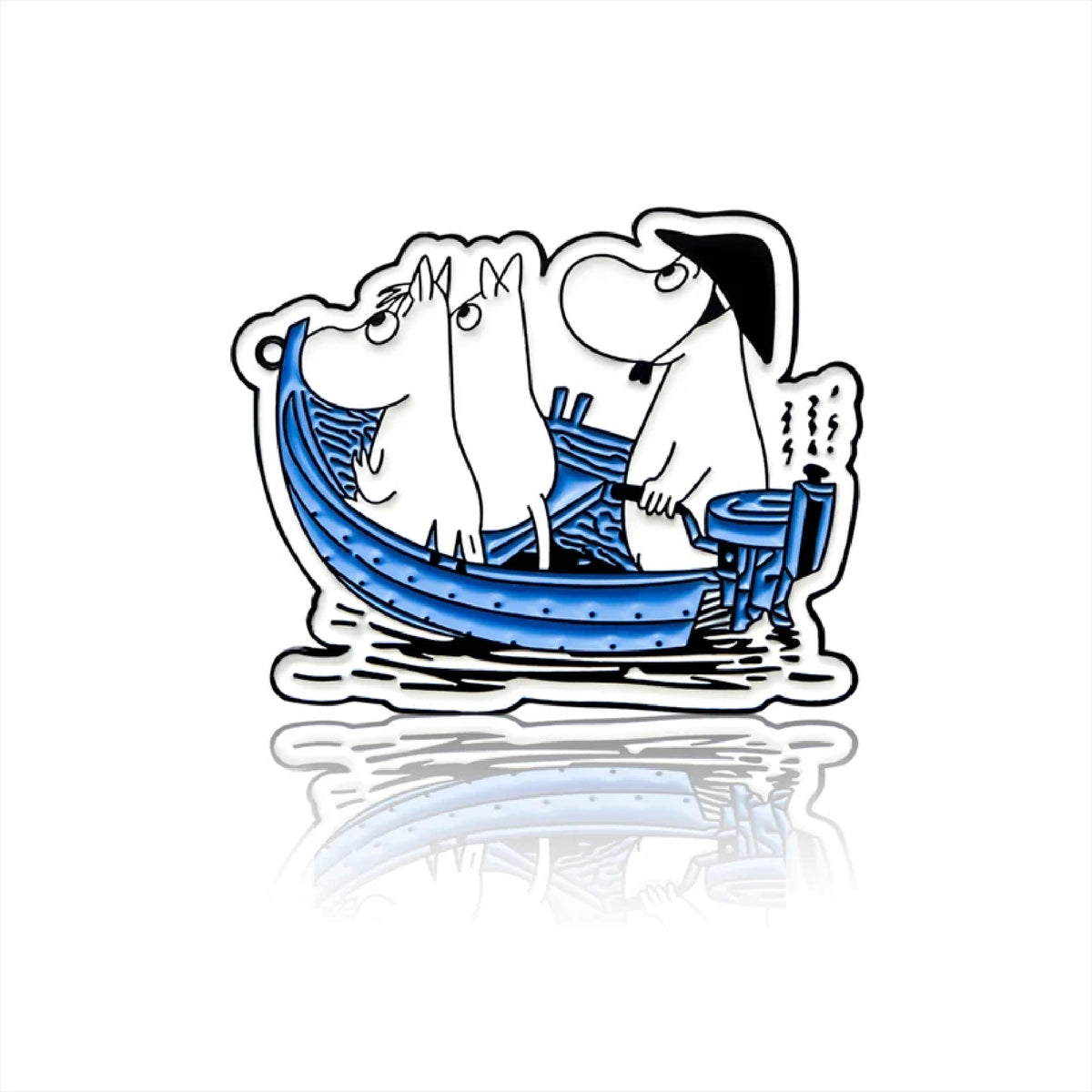 Moomin Family On A Boat Pin
