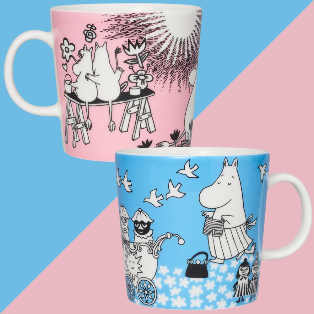 Moomin Peace &amp; Love Mugs 0.4 L Bundle - Moomin Arabia