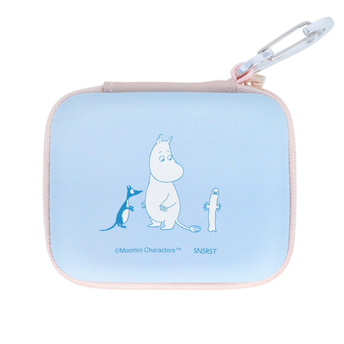 Hardcover Gadget Pouch With Zip Lock Moomintroll And Snufkin