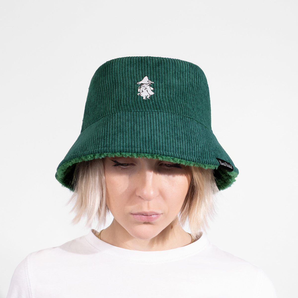 Moomin Corduroy Bucket Hat  Snufkin Green