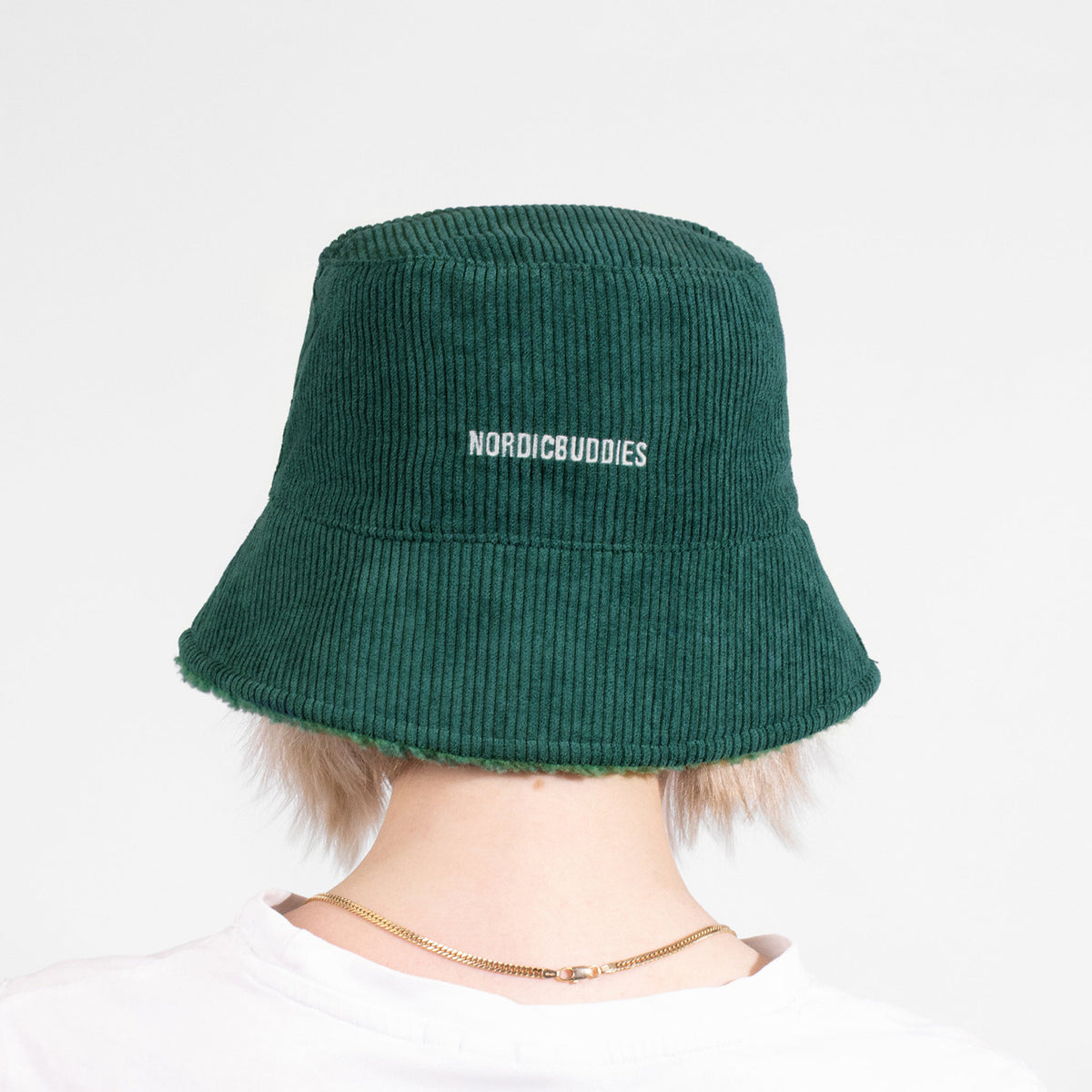 Moomin Corduroy Bucket Hat  Snufkin Green