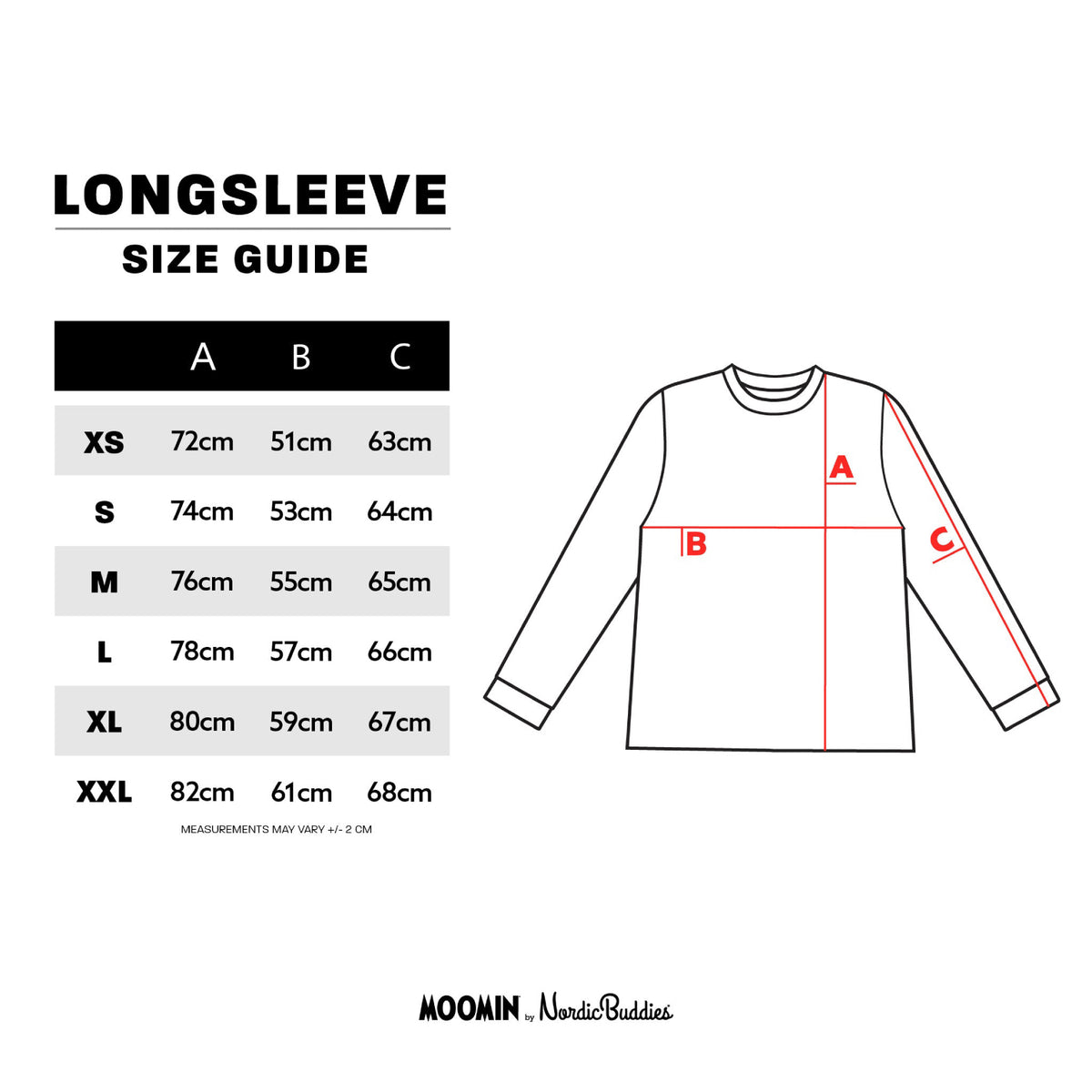 Moomintroll&#39;s Flower Long Sleeve Shirt With Cuffrib Unisex