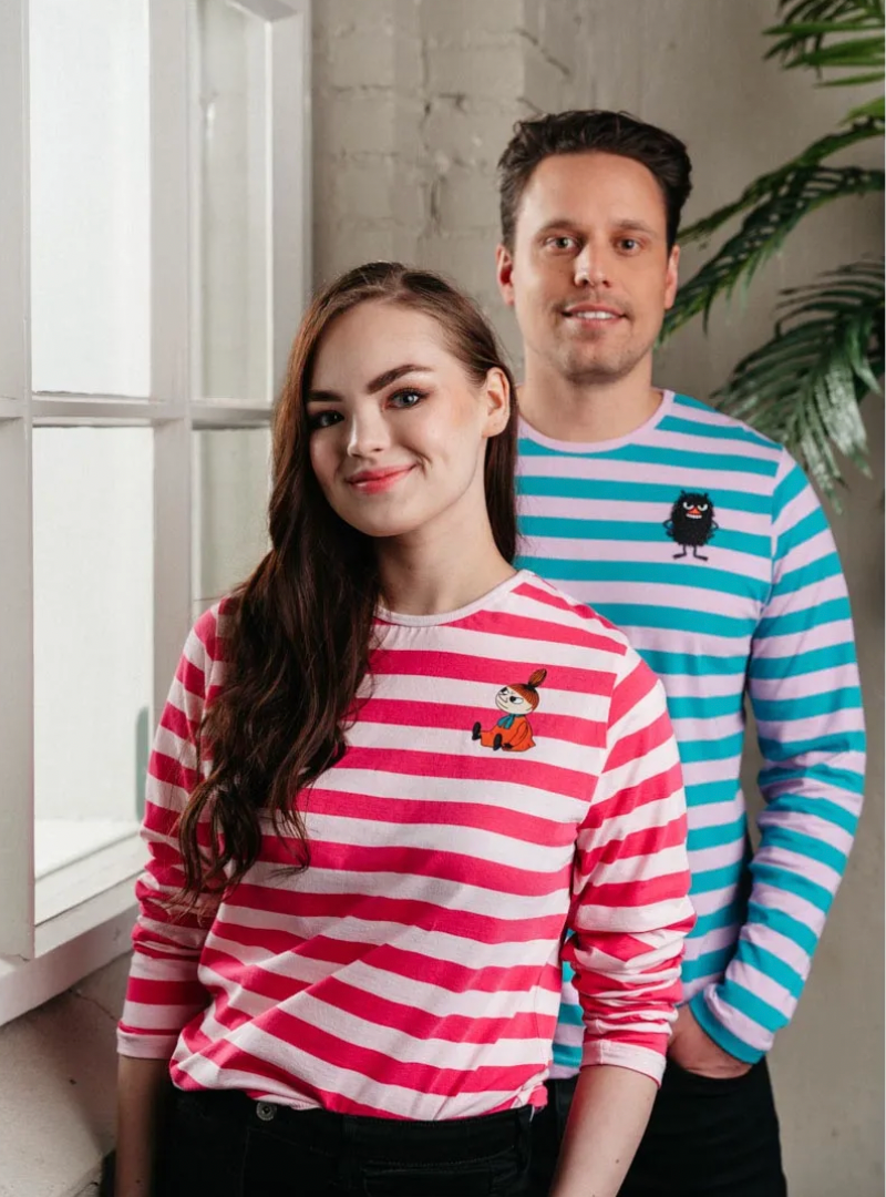 Long Sleeved Stripe T-shirt Little My Magenta