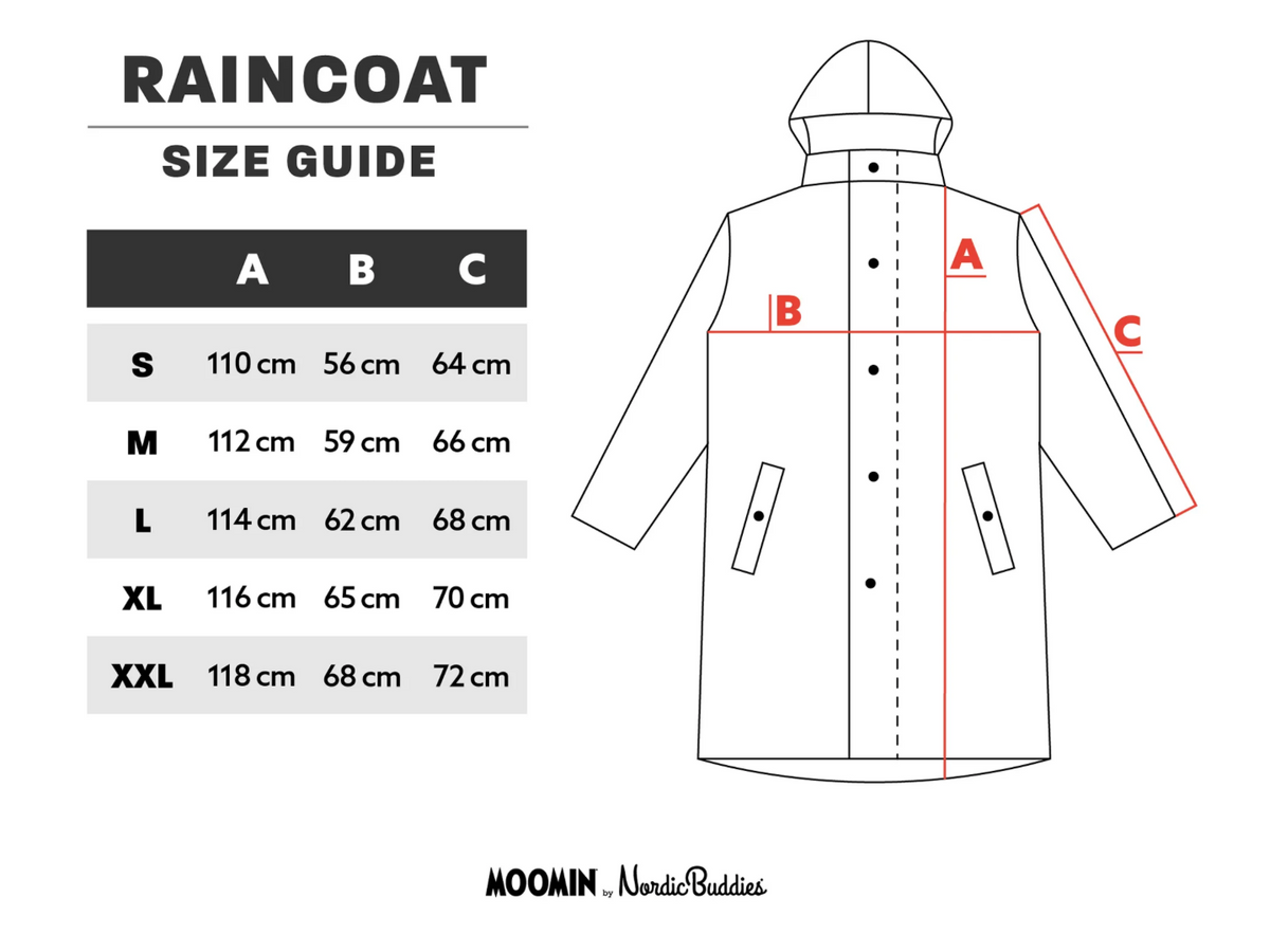 Moomin Adventure Rain Coat Yellow