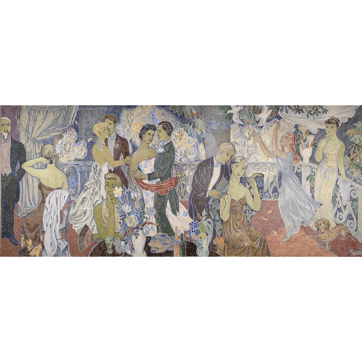Tove Jansson Panorama Card Party In The City