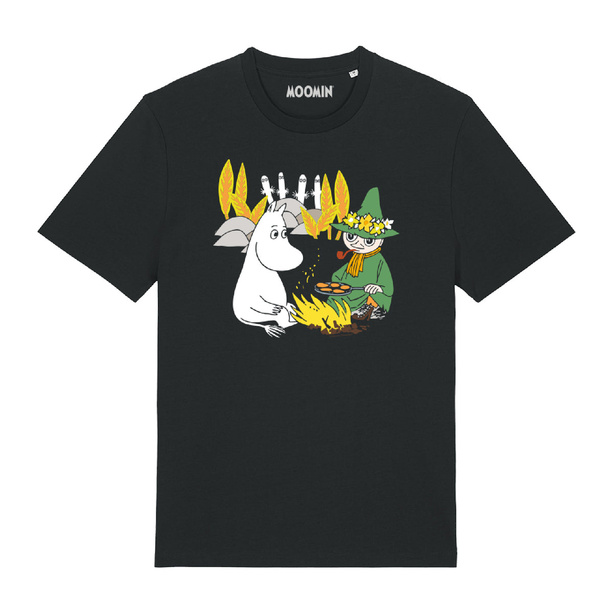Moomin T-Shirt Moomintroll And Snufkin Campfire