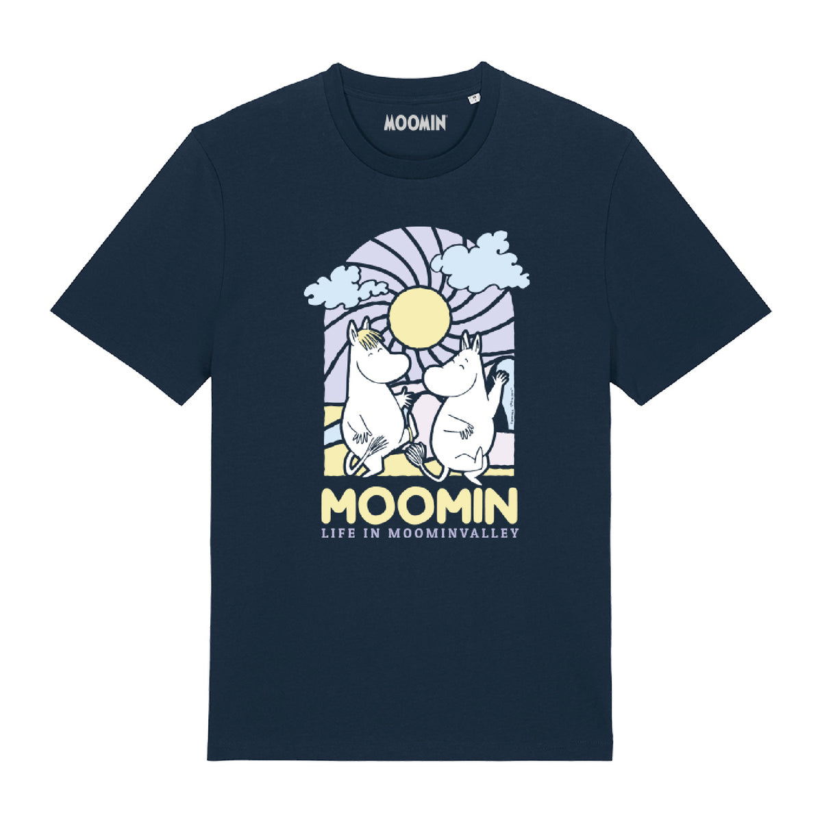 Moomin T-Shirt Moominvalley Stained Glass Style