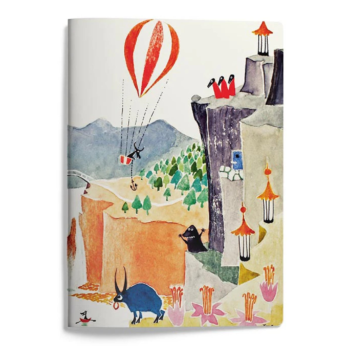 Moomin Softback Notebook With An illustration From The Memoirs Of Moominpappa