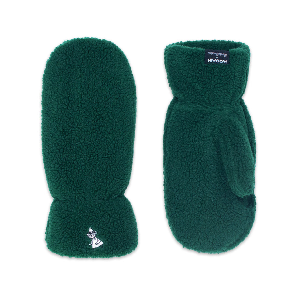 Moomin Fluffy Mittens Snufkin Green