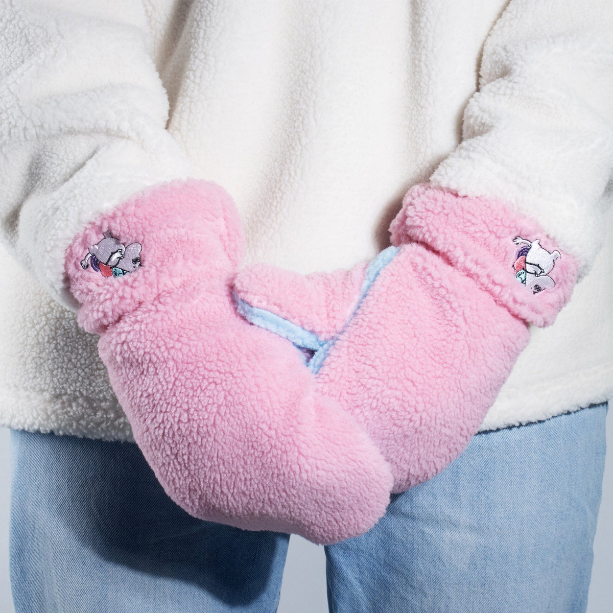 Moomin Fluffy Mittens Moomintroll Pink