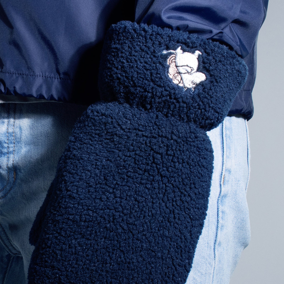 Moomin Fluffy Mittens Moomintroll Blue