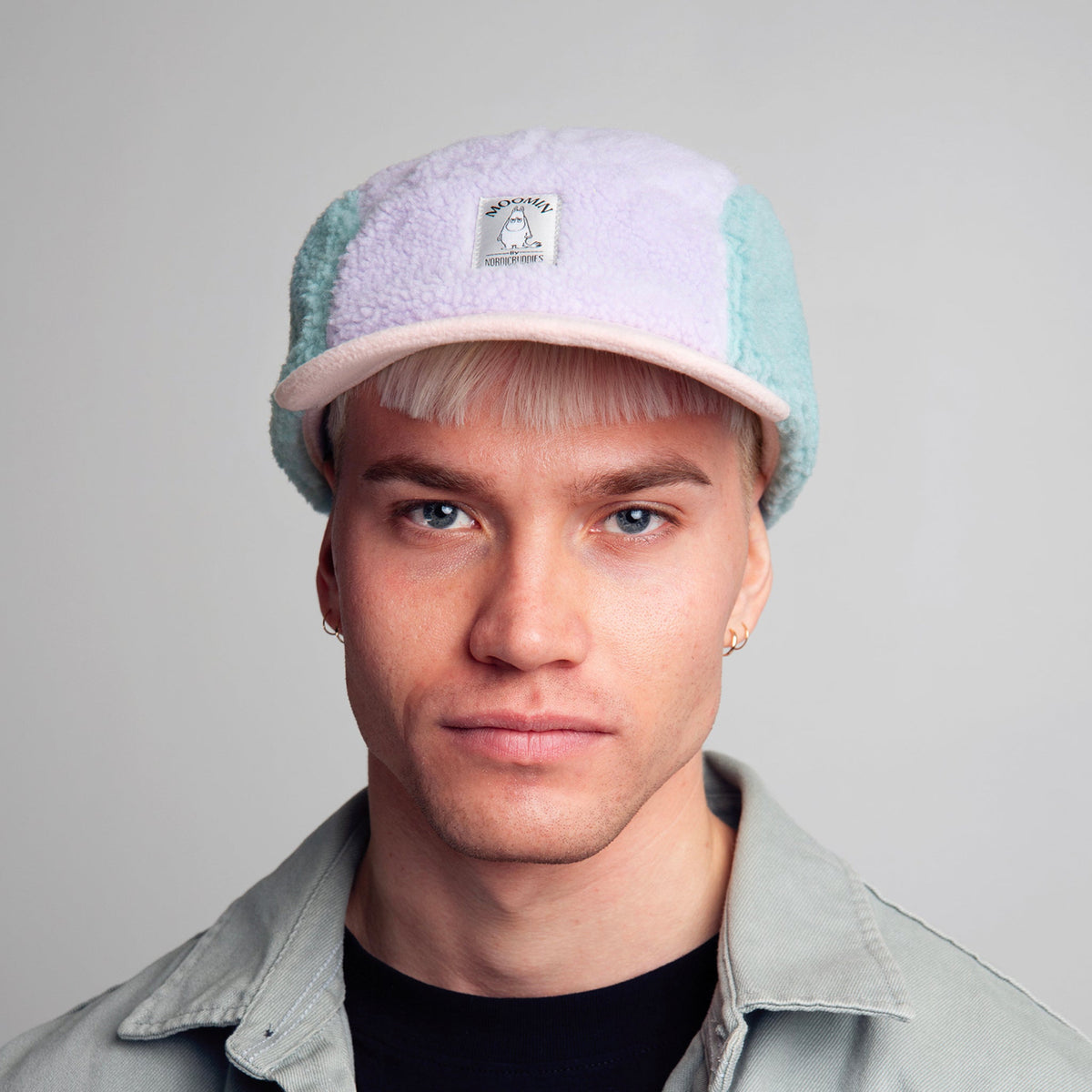 Moomintroll Fleece Cap Green/Lilac