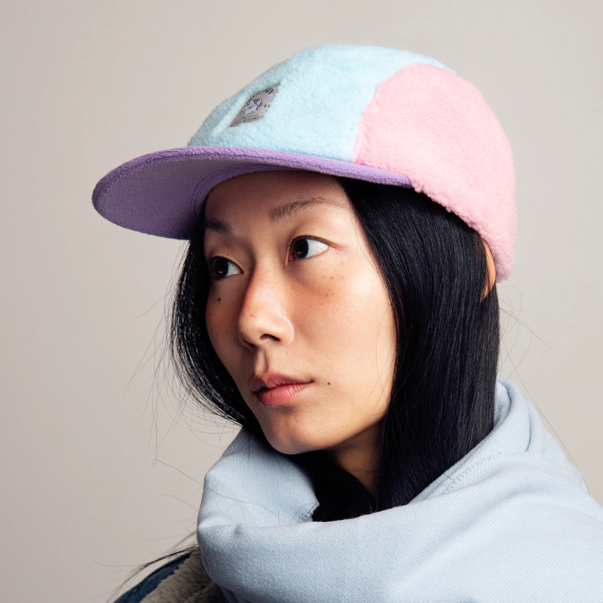Moomintroll Fleece Cap Pink/Blue