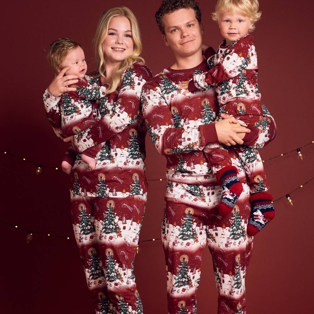 Moomin Yule Night Women Pyjamas Red - The Official Moomin Shop