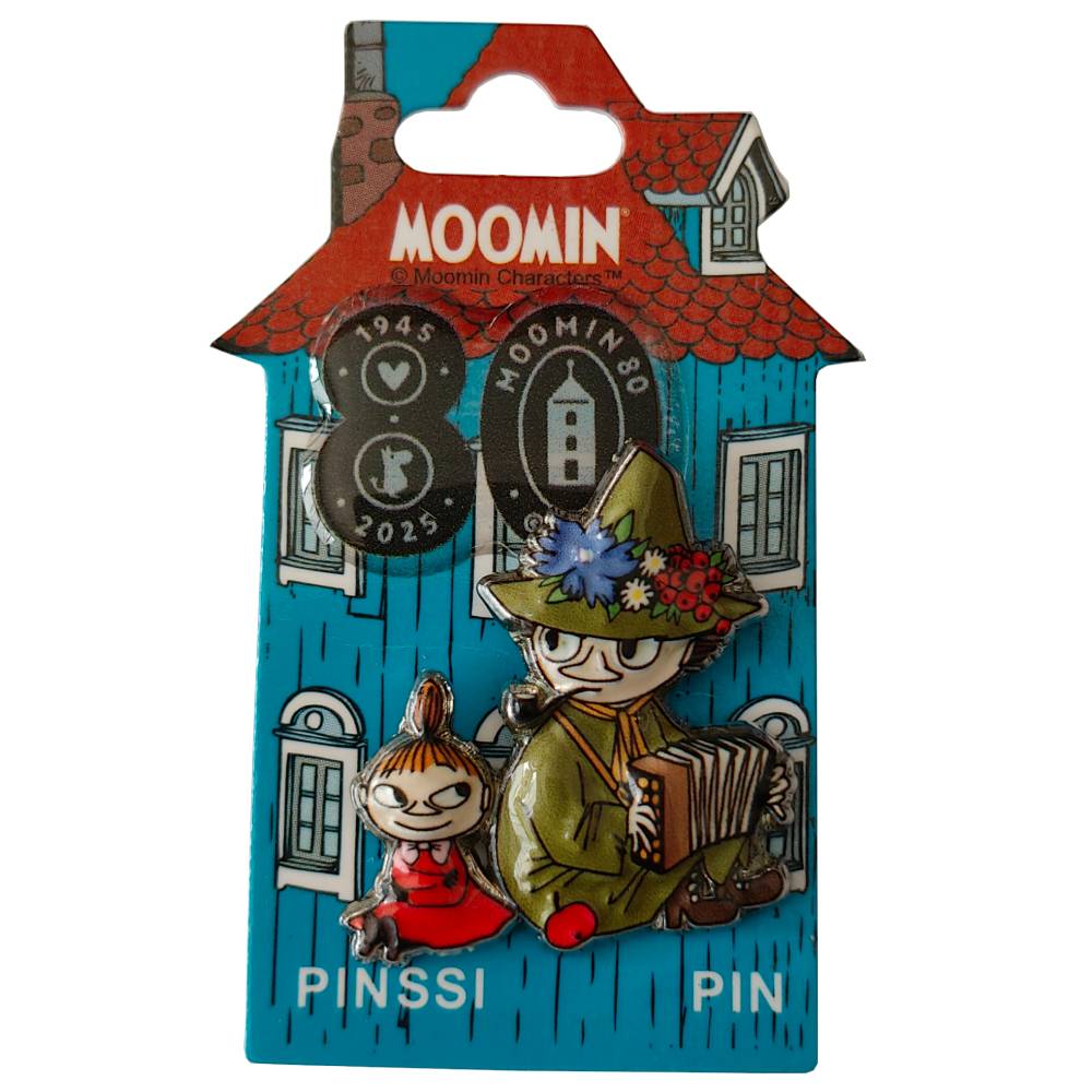 Moomin 80 3D Pin Bagde Snufkin &amp; Little My