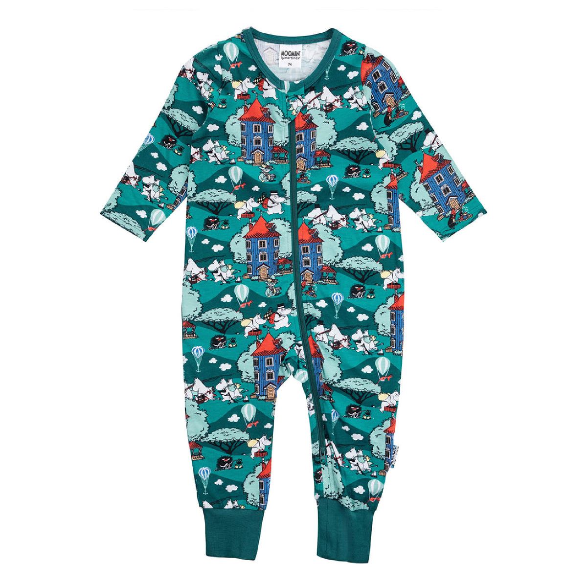 Moomin Home Yard Baby Pyjamas Teal