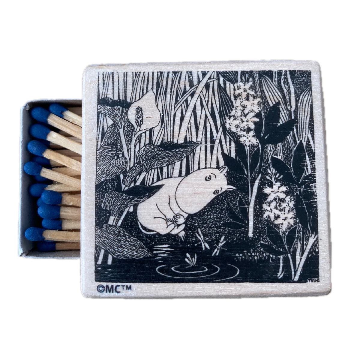 Moomin Wooden Matchbox Dreaming Moomin