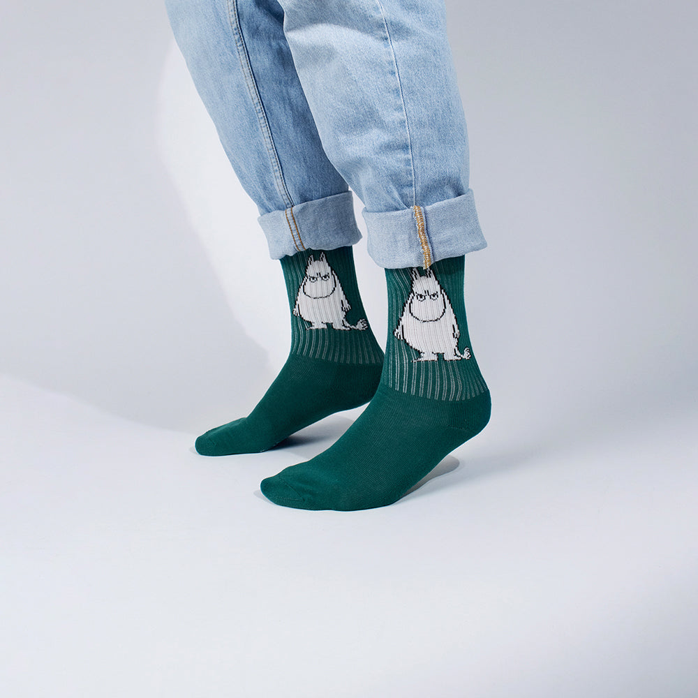 Moomin Socks Retro Angry Moomintroll Green