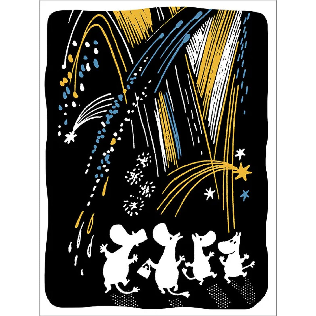 Moomin Greeting Card Fireworks